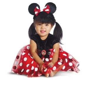 Mickey Mouse & Friends Disney Red Minnie Mouse Infant Costume 6-12 months